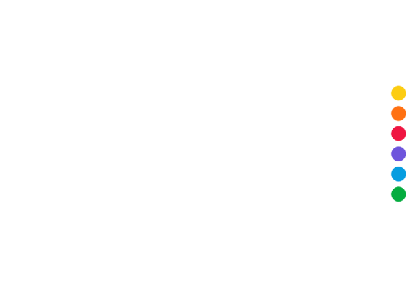 Peacock, the name beside a vertical row of six dots
